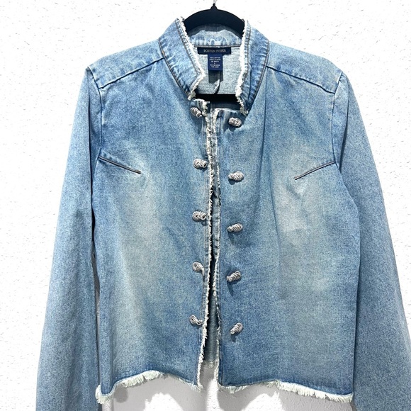 Boston Proper Light Blue Denim Jacket - Picture 4 of 8